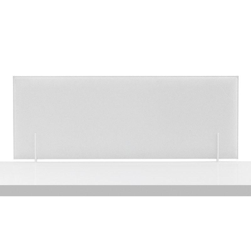 Snowsound Minimal, bureauscherm hoekopstelling kleur Wit