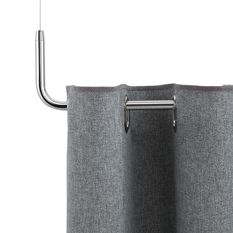 Snowsound Clasp Divider,  detail ophanging aan staaldraad
